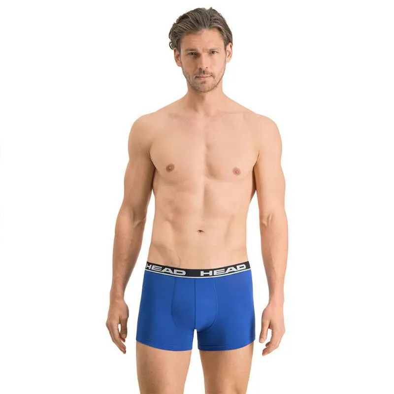 Head Basic Boxershorts Blau Schwarz 2 Stuck