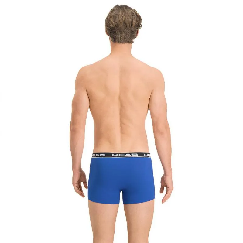 Head Basic Boxershorts Blau Schwarz 2 Stuck