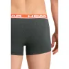 Head Basic Boxershorts Grau Rot 2 Stuck