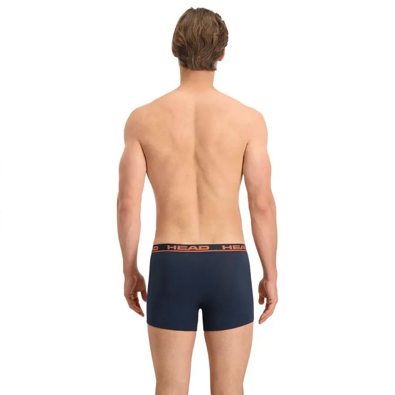 Boxershorts Head Basic Navy Orange 2 Einheiten