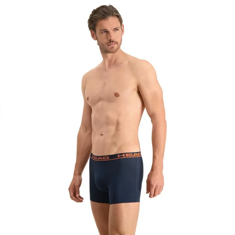 Boxershorts Head Basic Navy Orange 2 Einheiten