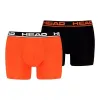 Head Basic Orange Schwarz Boxershorts 2 Einheiten