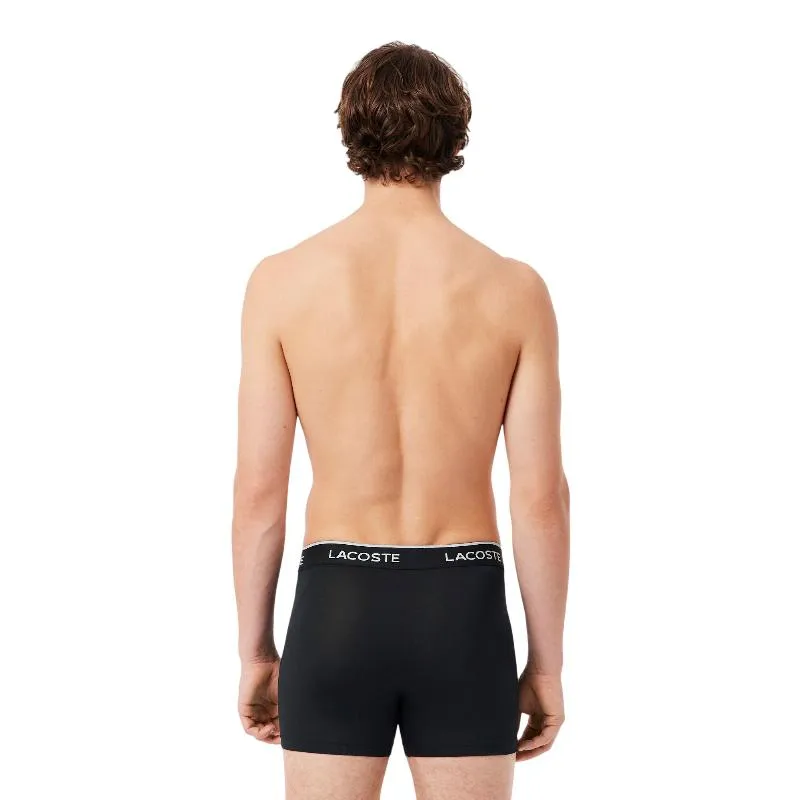 Lacoste Microfiber Black Boxers 3 Unidades