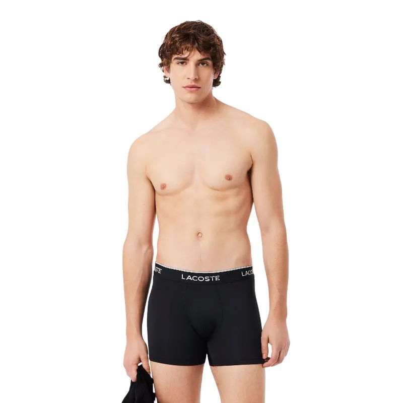 Lacoste Microfiber Black Boxers 3 Einheiten