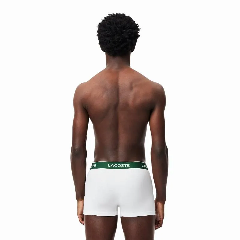 Boxers Lacoste Preto Branco Cinza Vigore 3 Unidades