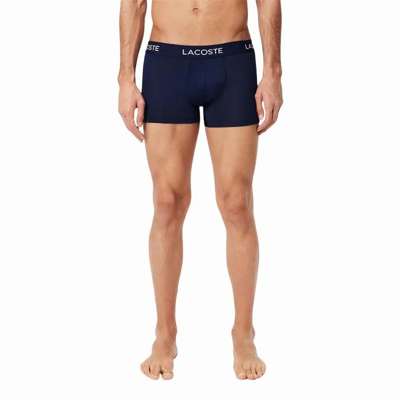 Lacoste Pique Marineblaue Boxershorts 3 Einheiten