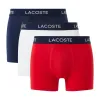 Lacoste Pique Marineblau Weiß Rot Boxershorts 3 Einheiten