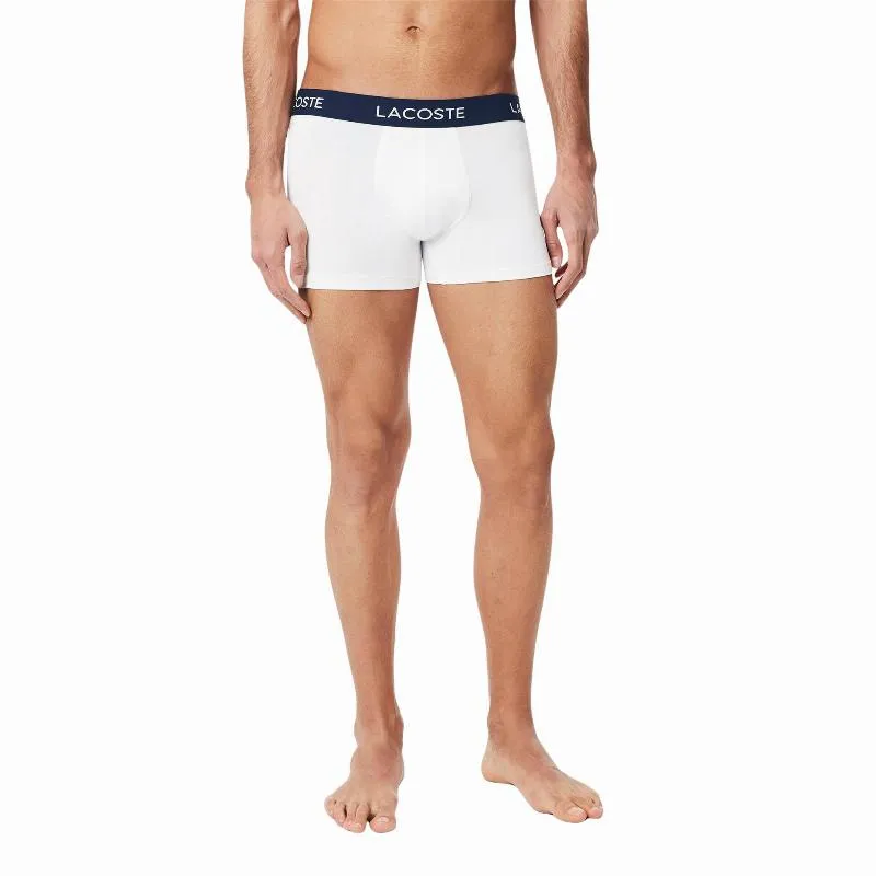 Lacoste Pique Marineblau Weiß Rot Boxershorts 3 Einheiten