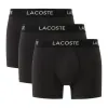 Lacoste Piqué Boxershorts in Schwarz 3 Einheiten