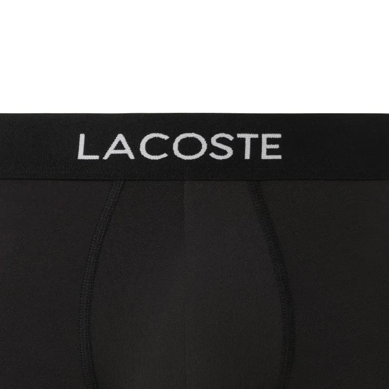 Lacoste Piqué Boxershorts in Schwarz 3 Einheiten