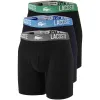 Lacoste Polyamid Boxers Schwarze 3 Einheiten