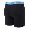 Lacoste Polyamid Boxers Schwarze 3 Einheiten