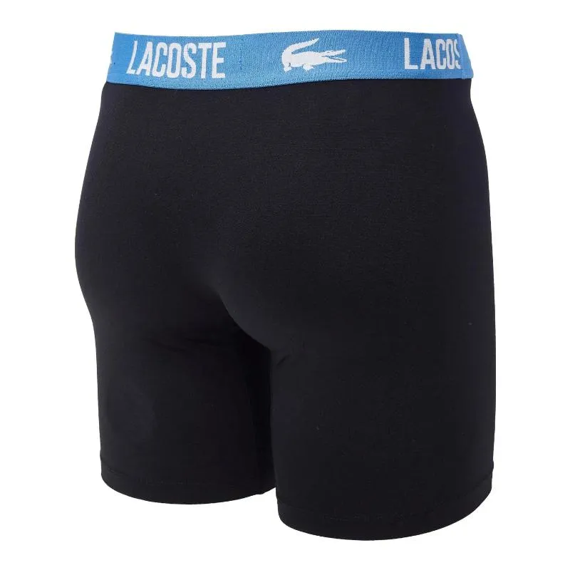 Lacoste Polyamid Boxers Schwarze 3 Einheiten