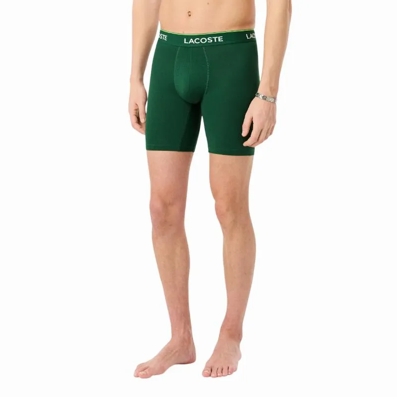 Lacoste Grün Weiß Schwarz Boxer 3 Einheiten