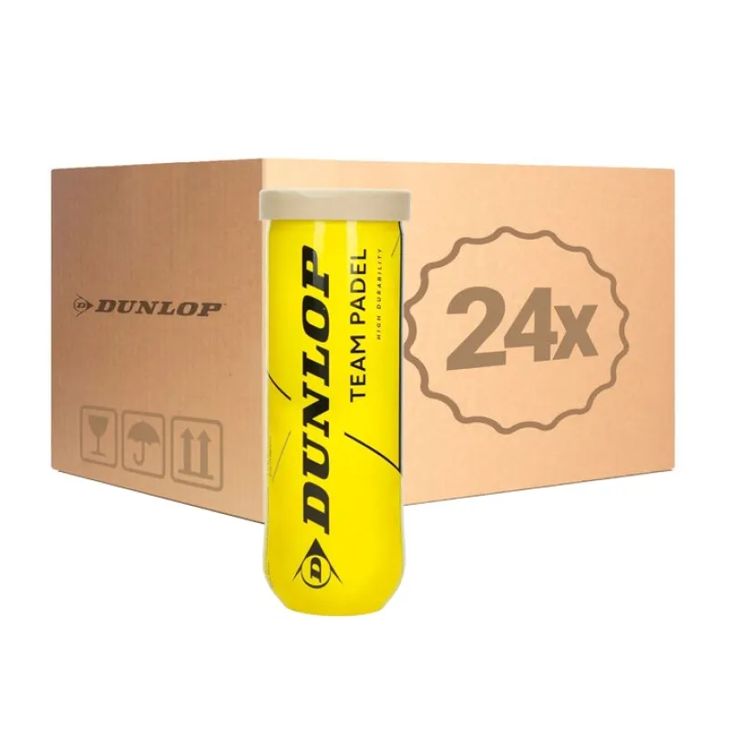 Cajon 72 Pelotas - 24 Botes de 3 uds - Dunlop Team Padel
