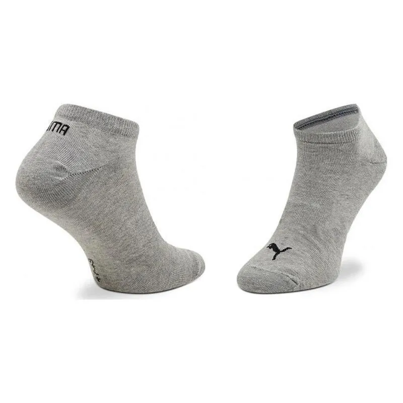 Puma Meias Tênis Preto Branco Cinza 3 pares