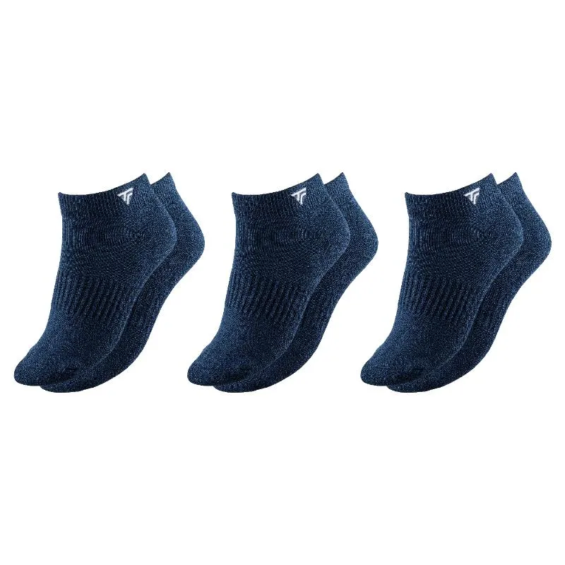 Tecnifibre tief ausgeschnittene marineblaue Socken 3 Paare