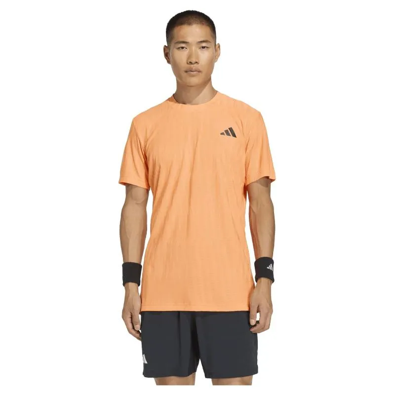 Adidas Freelift Orange-Schwarzes T-Shirt