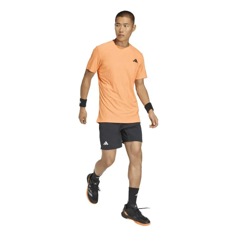 Adidas Freelift Orange-Schwarzes T-Shirt