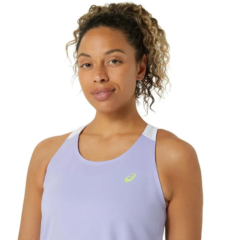 Asics Court Vapor WeiÃ Glanzendes Damen T-Shirt