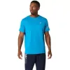 Asics Icon Edelstahloberkante Blau-Weiß-Creme-T-Shirt