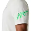 Asics Icon Edelstahloberteil weiß cremegrünes T-Shirt