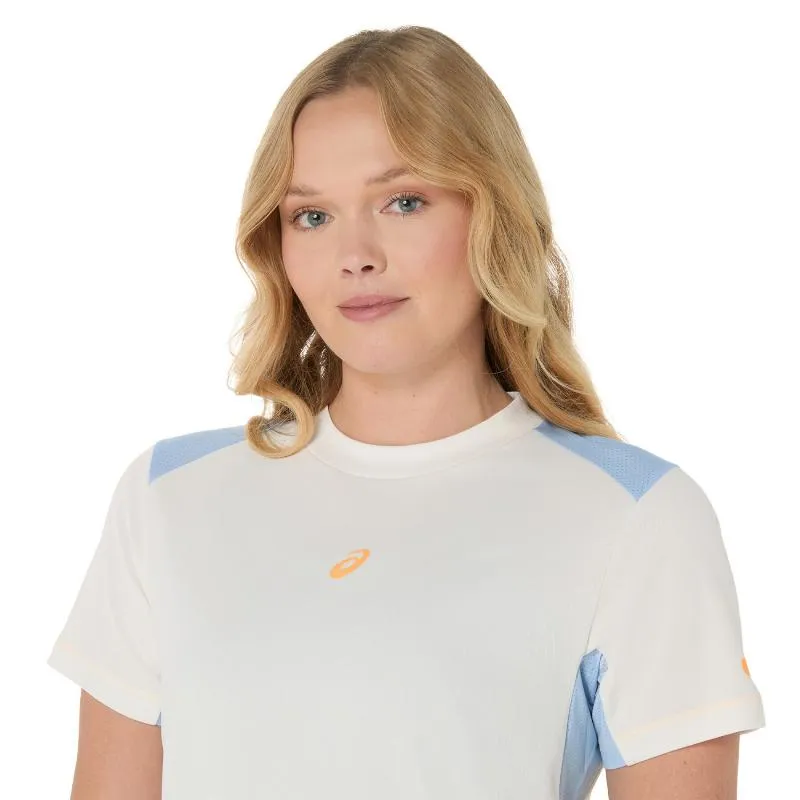 Asics Padel Court Creme Damen T-Shirt