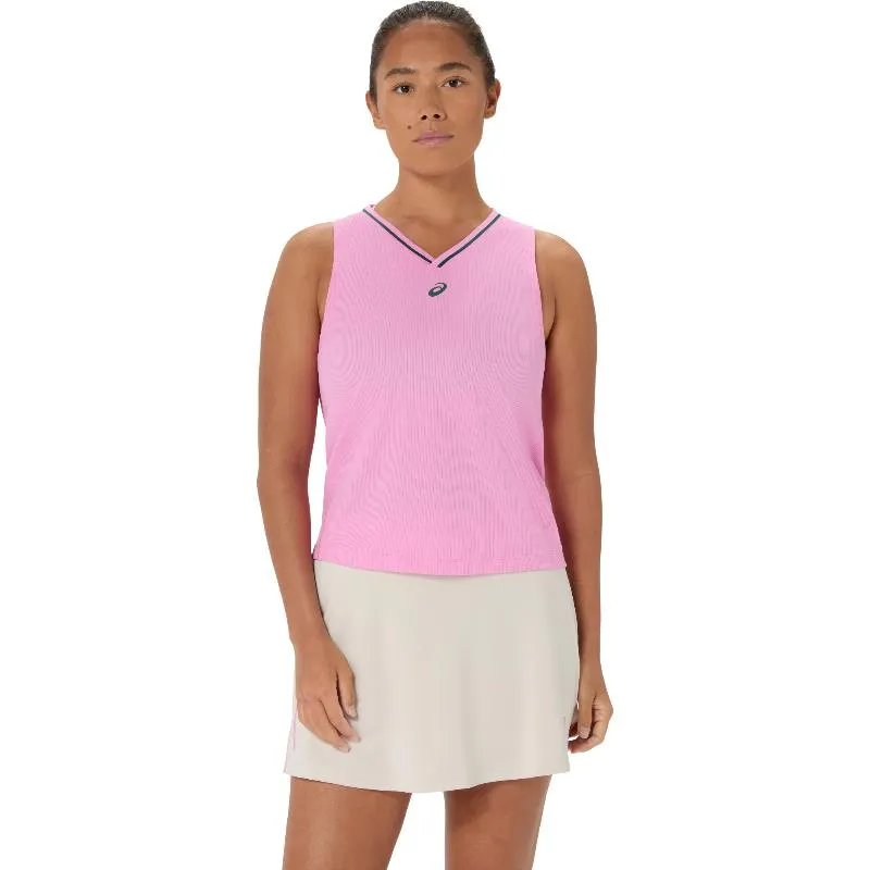 Camiseta feminina rosa chiclete da Asics Padel Court