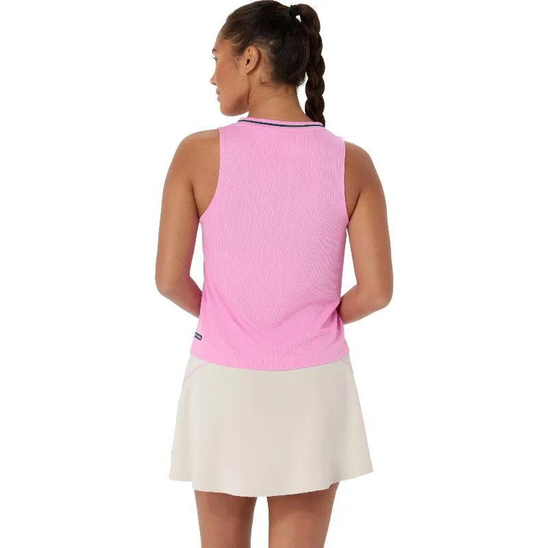 Camiseta feminina rosa chiclete da Asics Padel Court
