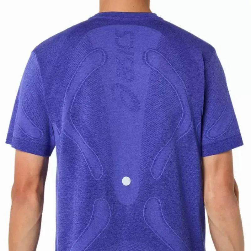 Camiseta Asics Road nahtloser Edelstahl Top Purpura