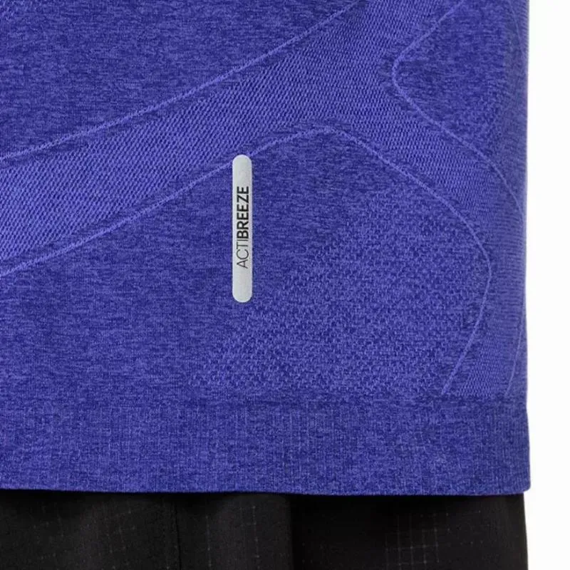Camiseta Asics Road nahtloser Edelstahl Top Purpura