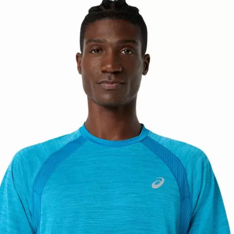 Asics Road SS Top Ägäisblaues T-Shirt