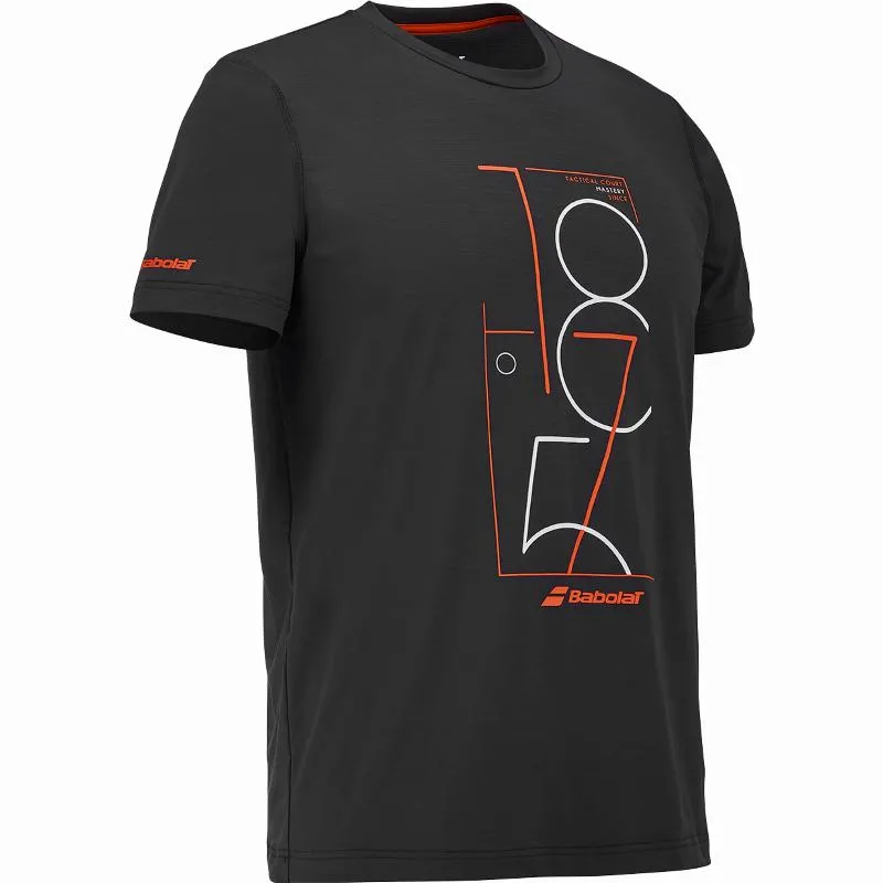 Camiseta Babolat Übung Graphic Negro