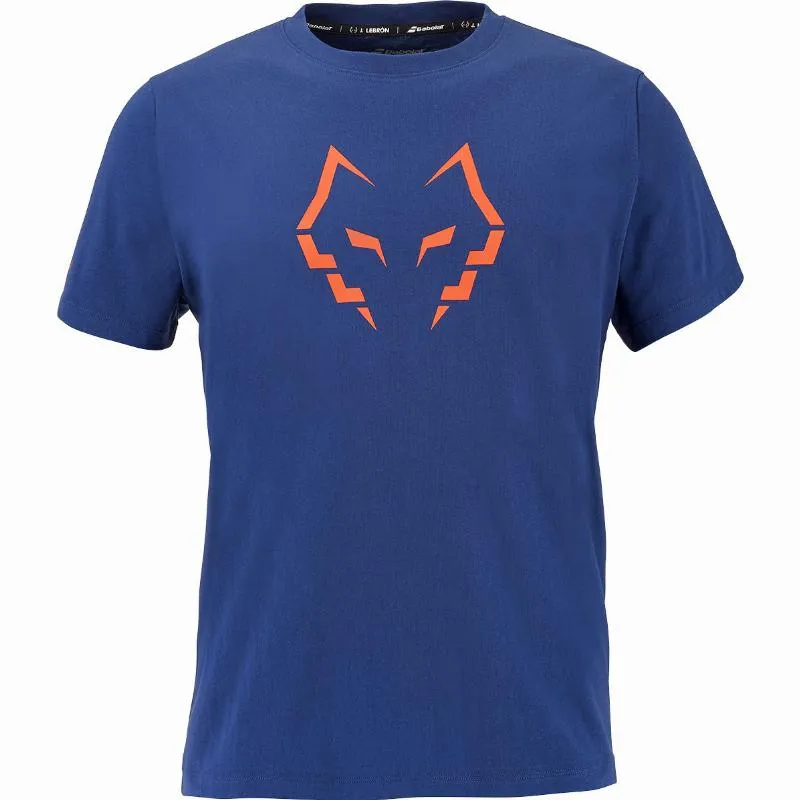 Camiseta Babolat Juan Lebron azul-marinho laranja
