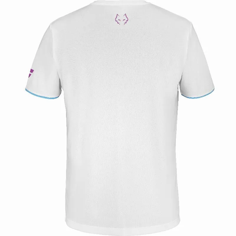 Camiseta Babolat Juan Lebron Branco Rosa