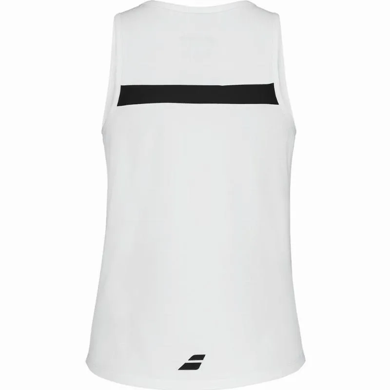 Camiseta Babolat Padel Blanco Mujer