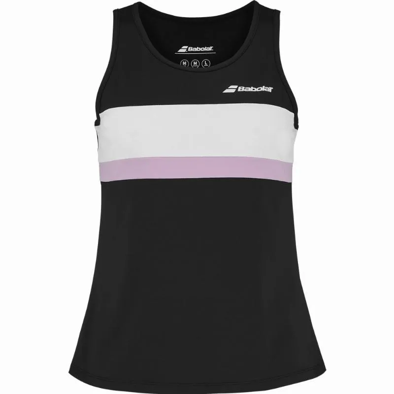 Camiseta Babolat Padel Negro Mujer