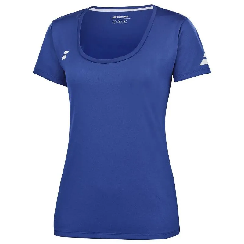 Camiseta Babolat spielt Capsleeve Azul Blanco Junior