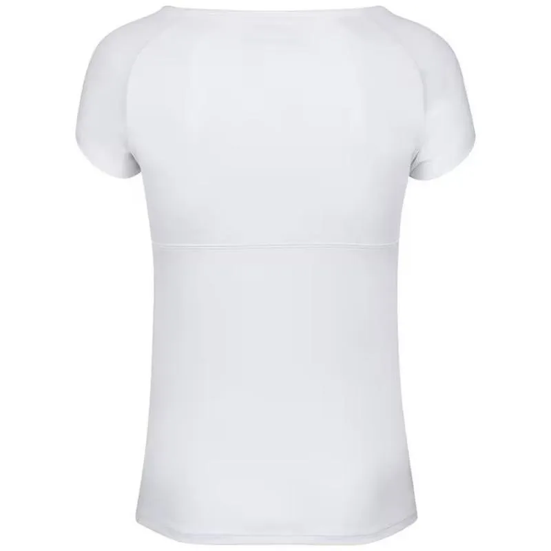 Camiseta Babolat Play Capsleeve Blanco Junior