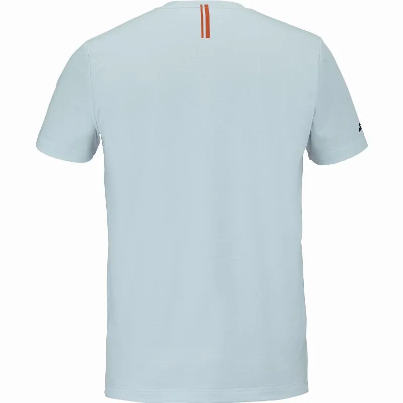 Camiseta Babolat Play Crew Neck Azul Claro Junior