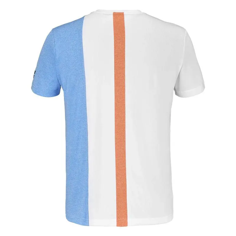 Camiseta Babolat spielt Crew Neck Blanco Azul Junior