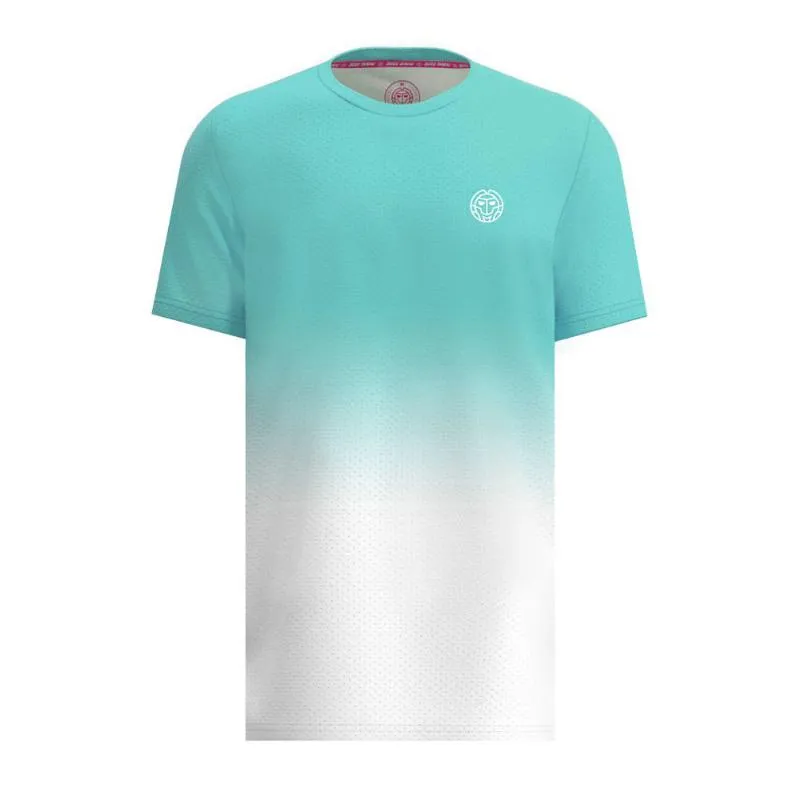 Camiseta Bidi Badu Crew Gradiant Aqua Branca