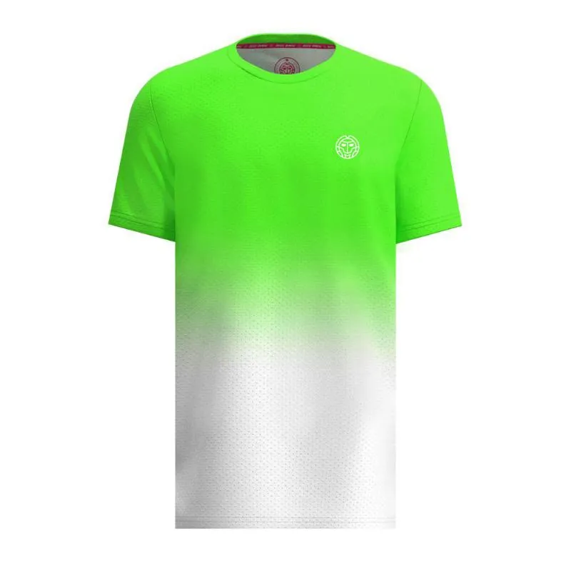 Camiseta Bidi Badu Tripulação Gradiant Verde Neon Blanco Junior