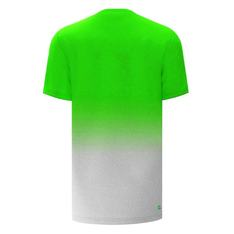 Camiseta Bidi Badu Tripulação Gradiant Verde Neon Blanco Junior