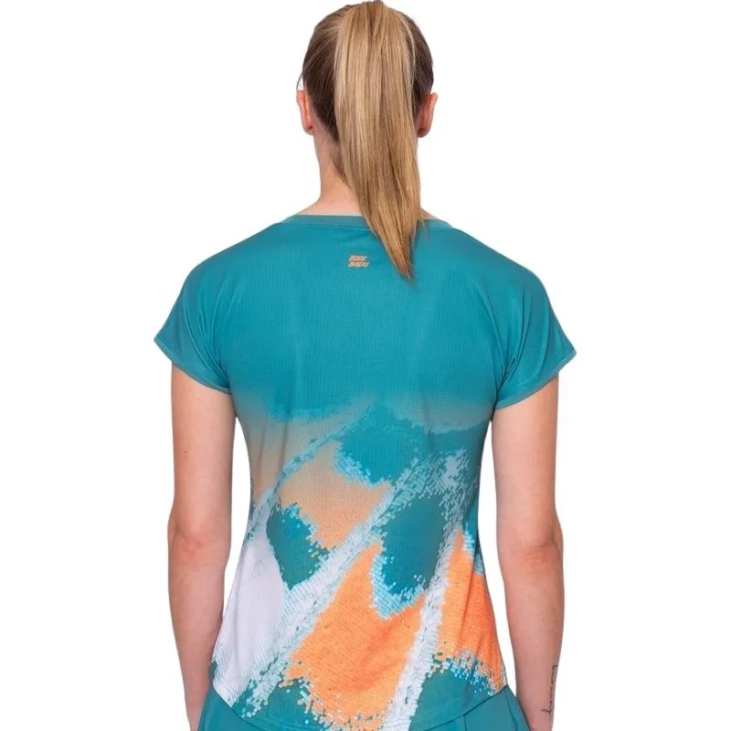 Bidi Badu Melbourne Capsleeve Petroleum T-Shirt Orange Damen