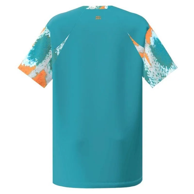 Camiseta Bidi Badu Melbourne V-Neck Petroleo Laranja