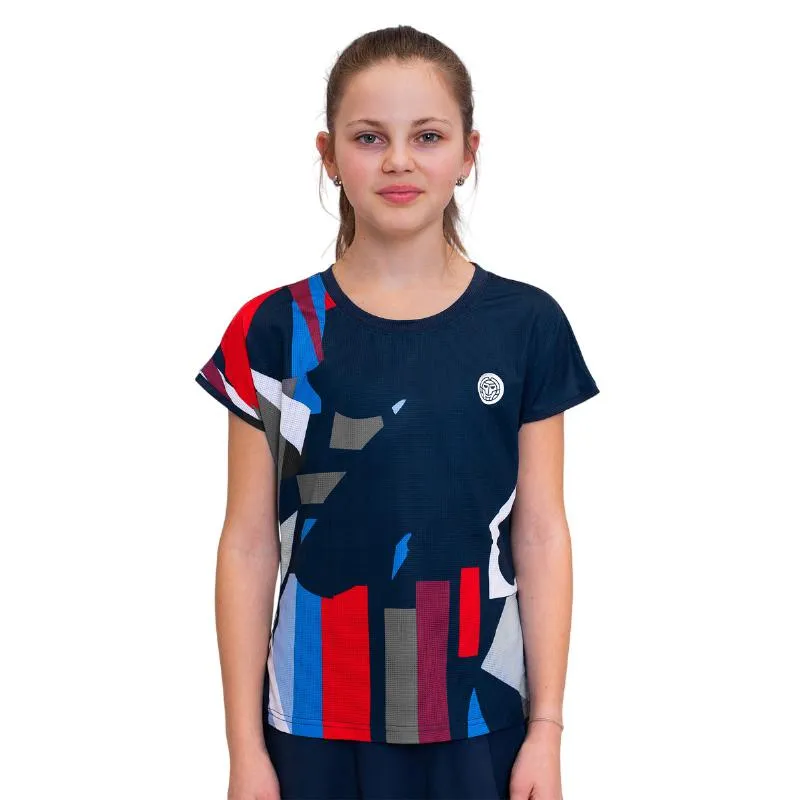 Bidi Badu New York Capsleeve Dunkelblau Rot Junior T-Shirt