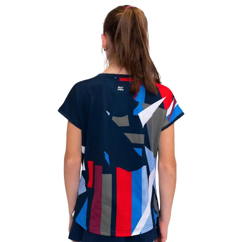 Bidi Badu New York Capsleeve Dunkelblau Rot Junior T-Shirt