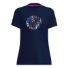 Bidi Badu New York Chill Dunkelblau Rot Damen T-Shirt