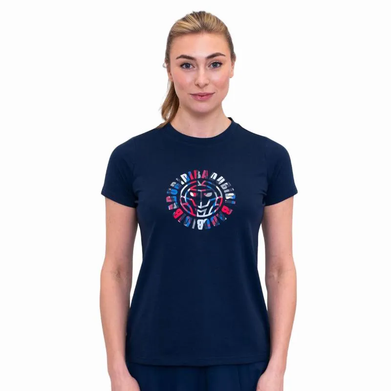 Bidi Badu New York Chill Dunkelblau Rot Damen T-Shirt